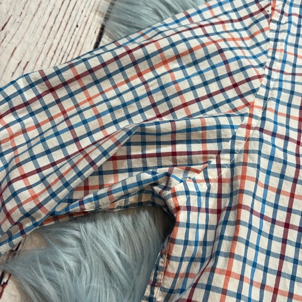J. Crew Mercantile Flex Plaid Button Down Shirt sz L